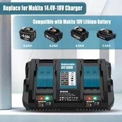Chargeur Batterie Compatible Makita BL1830 18V-DC18RD 20260729082519
