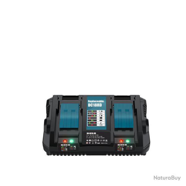 Chargeur Batterie Compatible Makita BL1830 18V, Modele: DC18RD