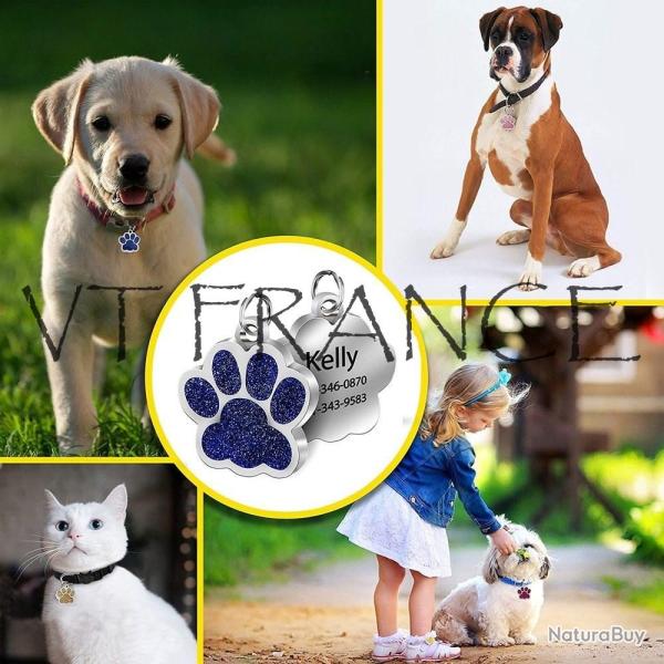 Medaille Plaque d Indentification Chien Chat Personnalise-Au Choix 20260729082519