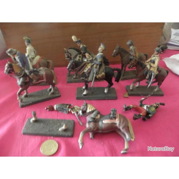 7 vintage chevaliers � cheval DEA by cassandra en plomb