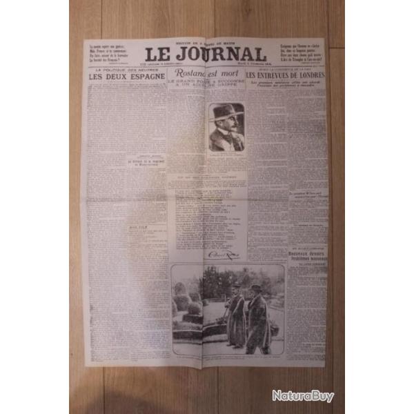 "Le Journal "  3 d�cembre 1918 - Premi�re guerre mondiale