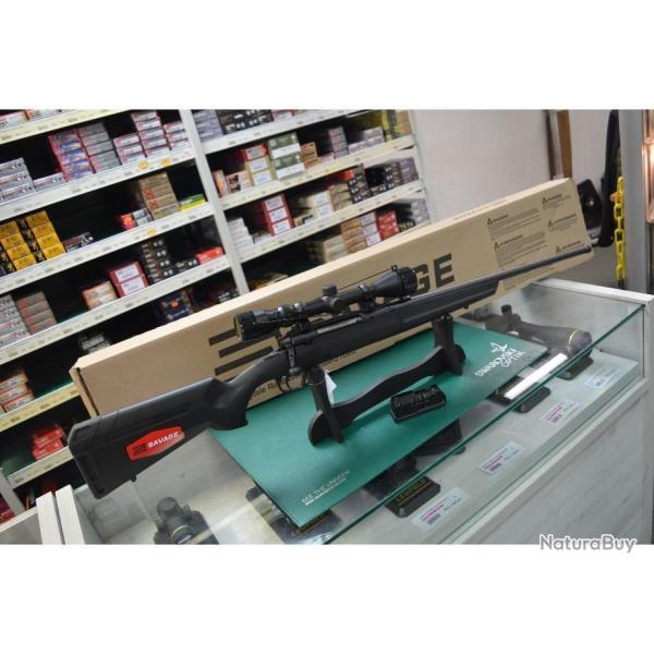 Pack SAVAGE AXIS 22-250 filet� avec lunette Weaver  3-9X40 Neuve