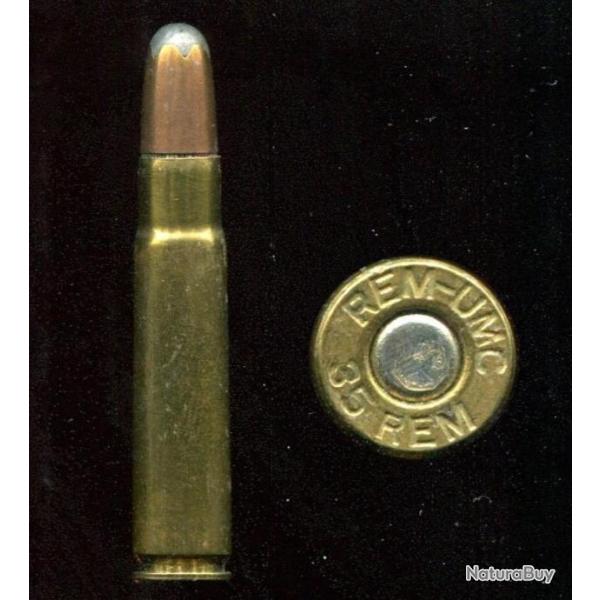 .35 Remington - fabrication REM-UMC - balle cuivre pointe plomb