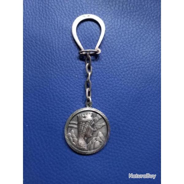 superbe porte cl� VINTAGE de " JEANNE D'ARC " EN ARGENT MASSIF