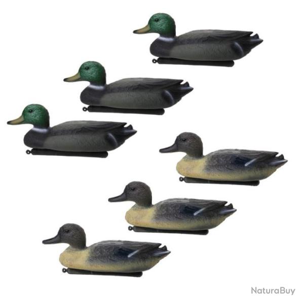 Leurre Canard Chasse ou Deco R�aliste 6 Pi�ces (3 noirs 3 verts) Top Qualit� Livraison Gratuite