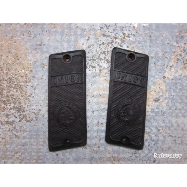 Paire de plaquettes pour pistolet UNION 6,35