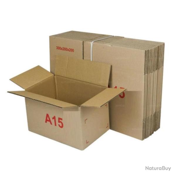 Lot de 20 cartons d'exp�dition 30 x 20 x 20 CM carton d�m�nagement emballage