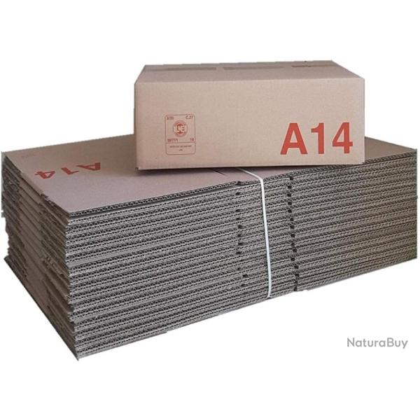 Lot de 20 Carton livre double cannelure 40x30x15 CARTON DEMENAGEMENT A14