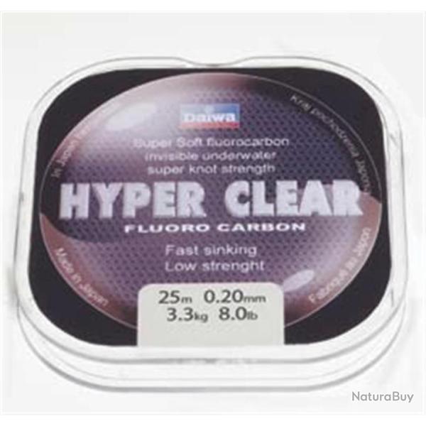 Promo: Fluorocarbone Daiwa Hyper Clear 0.205mm 3.640kg 25m