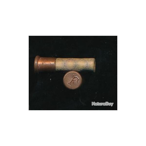 (10350) UNE  CARTOUCHE  6mm FLOBERT A GRENAILLE marquage F  x