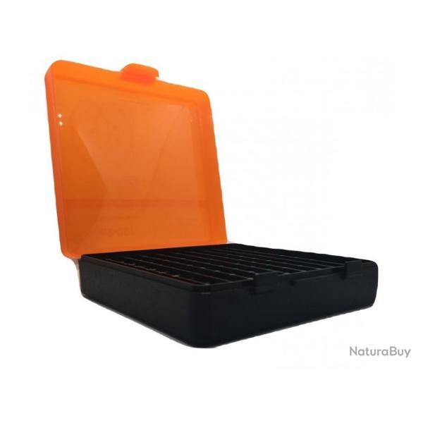 Bo�te de rangement 100 cartouches cal. 380 / 9mm / 7.65mm - Orange