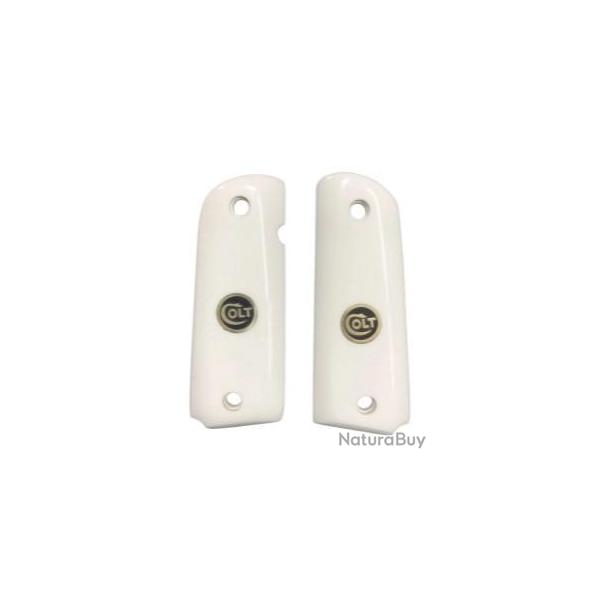 Colt 1911 - poign�es en m�tal et plexiglas blanc - d�coup�es au Laser - nouveau Design Compatible