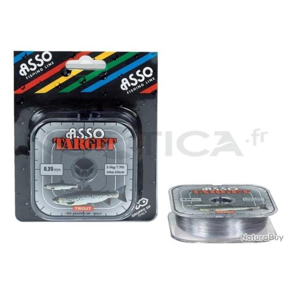 Promo: Nylon Asso Target Truite 0.12mm 1.300kg 200m