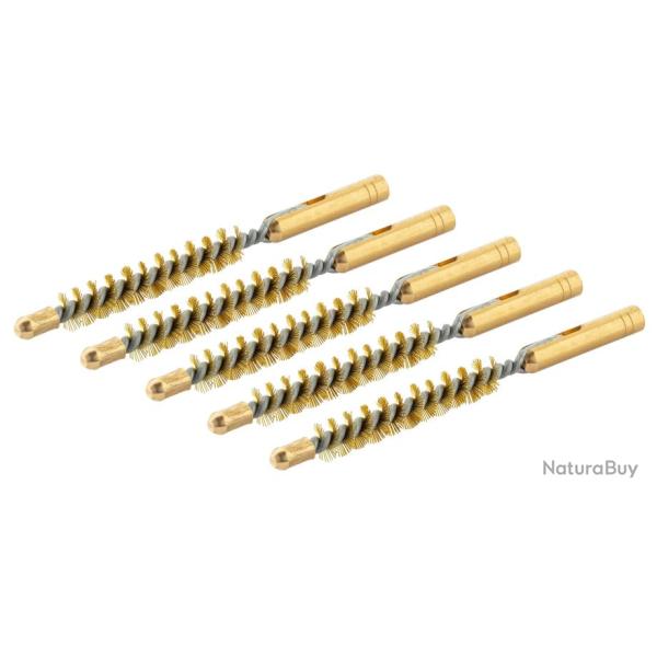 Lot de 5 �couvillons en laiton cal.8 mm