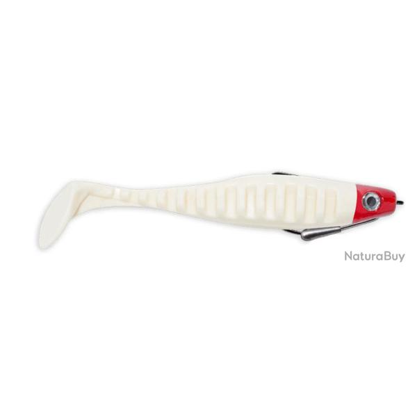 Leurre Delalande Neo Shallow 9Cm + Texan 4Gr (X1) BLANC TETE ROUGE