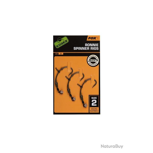 Bas de Ligne Fox Edges Ronnie Medium Curve x3 N�4