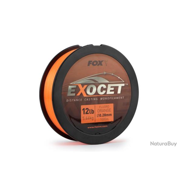 Nylon Fox Exocet Fluoro Orange Mono 1000M 28/100-5,5KG