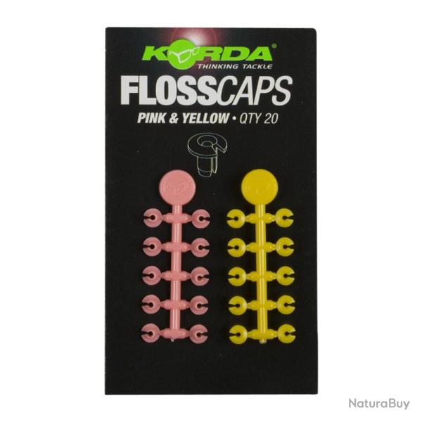 Stop-Appat Korda Floss Caps PINK YELLOW