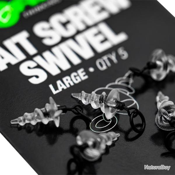 Vrille a Appat Korda Micro Ring Swivel Bait Screw Large