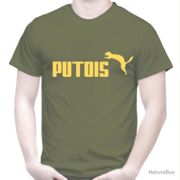 TEE SHIRT Humour PUTOIS - Parodie humoristique furet Dr�le  Id�e cadeau pote f�te Anniversaire No�l