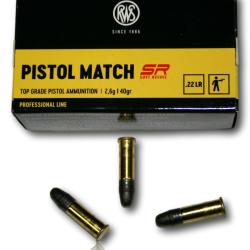 RWS 22LR PISTOL MATCH SR BTE 50