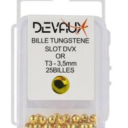BILLES TUNGSTENE SLOT FENDUE OR DVX PAR 25 3mm
