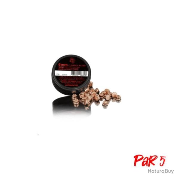 Balles  blanc Geco - Cal. 6 mm Flobert - Par 100 Par 1 - Par 5