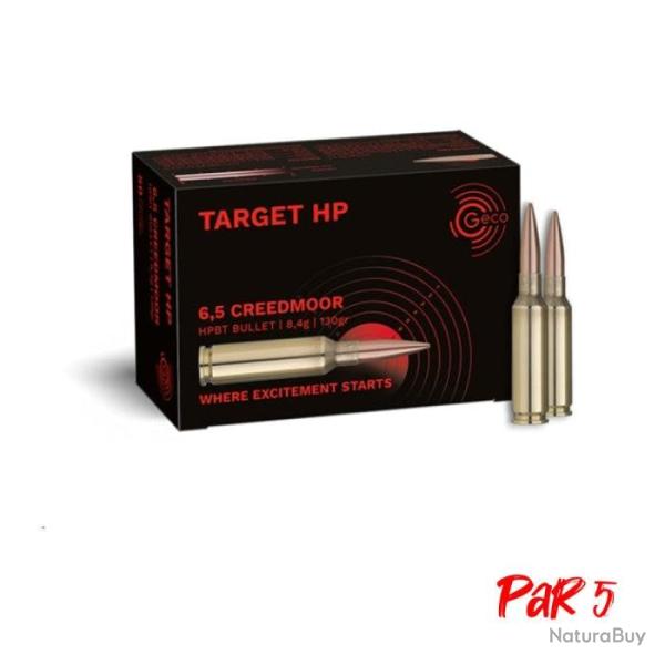 Balles Geco Target HP - Cal. 6,5 Creedmoor Par 1 - Par 5