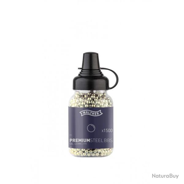 Billes en bouteille Walther Premium Steel BBs 1500 - 1500