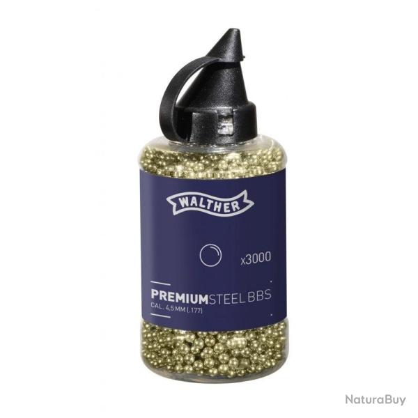 Billes en bouteille Walther Premium Steel BBs 1500 - 3000