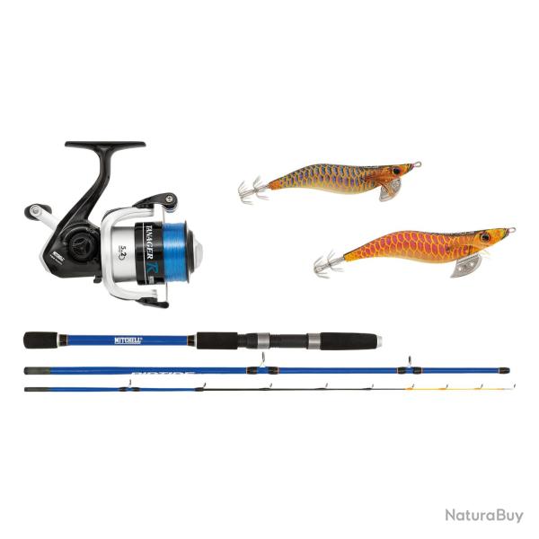 Ensemble Cephalopode Mitchell Riptide R Squid 1,80M-3000Fd-0,25Mm