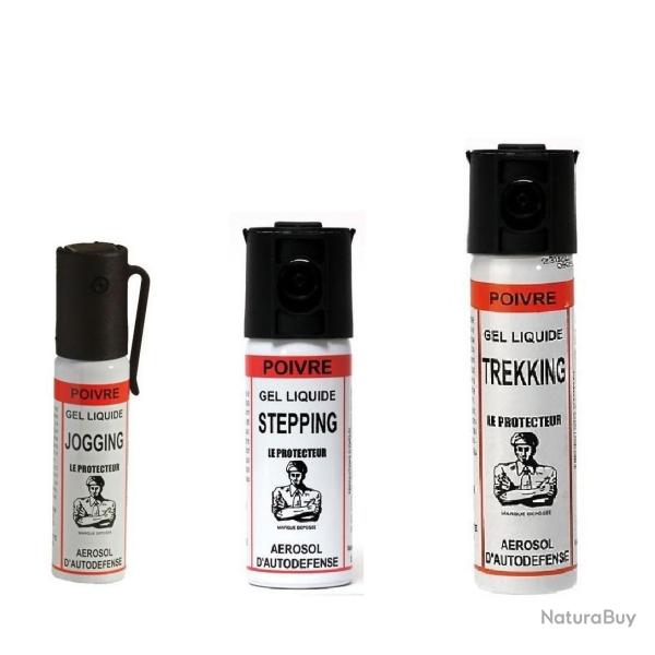 Pack x3 Bombes Lacrymog�nes au Poivre (25/50/75ml)