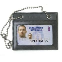 Porte-cartes en Cuir avec chaine