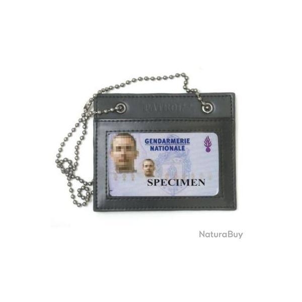 Porte-cartes en Cuir avec chaine