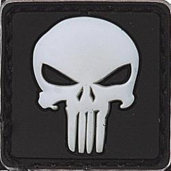 Mini Patch Punisher Blanc