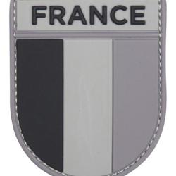 Ecusson France Velcro PVC Gris/Noir