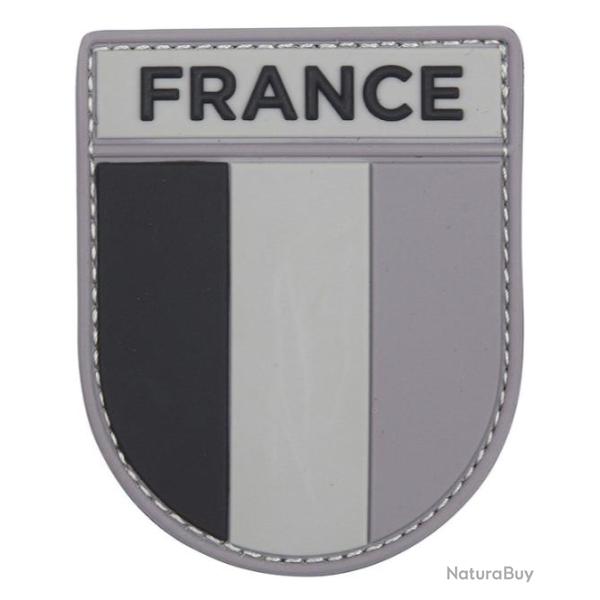 Ecusson France Velcro PVC Gris/Noir