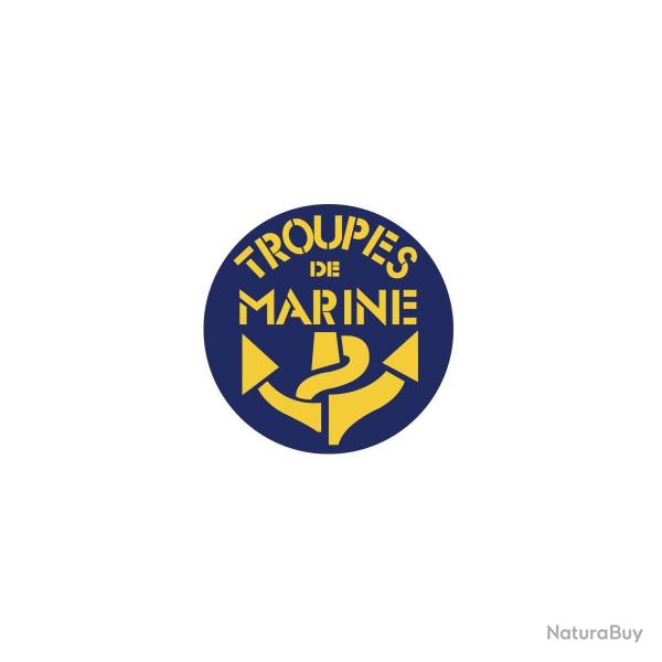 Autocollant Troupes de Marine - Vitrophanie