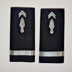 Fourreaux Gendarmerie D&eacute;partementale (vendu &agrave; la paire) Sous Lieutenant Rigide