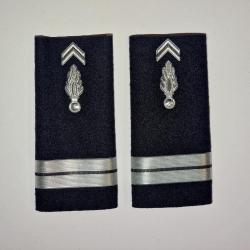 Fourreaux Gendarmerie D&eacute;partementale (vendu &agrave; la paire) Lieutenant Rigide