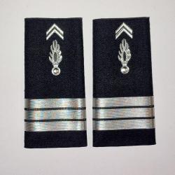 Fourreaux Gendarmerie D&eacute;partementale (vendu &agrave; la paire) Capitaine Rigide