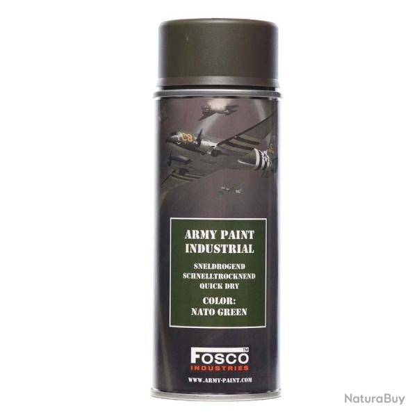 Bombe de Peinture militaire sechage rapide - 400ml Nato Green