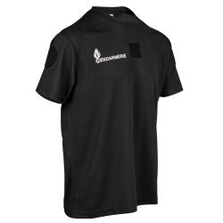 Tee shirt Gendarmerie Cooldry Noir Noir Gendarmerie D&eacute;partementale