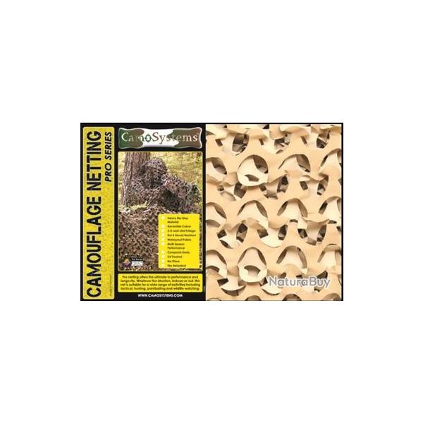 Filet de camouflage Anti-feu "Crazy Camo" - Beige Beige 2,2x3m