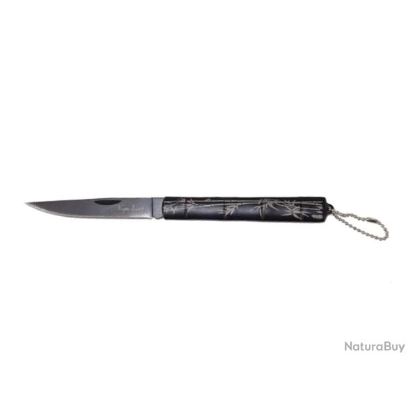 Couteau pliant Black Bamboo lame 8.5cm - chainette