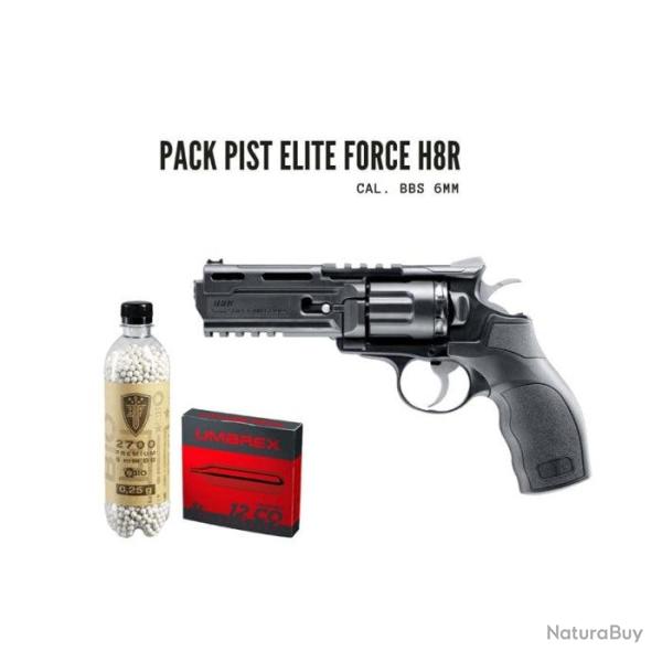 Pack Elite Force H8R BBS 6 mm Co2 < 1.0 J 6 mm - 6 mm