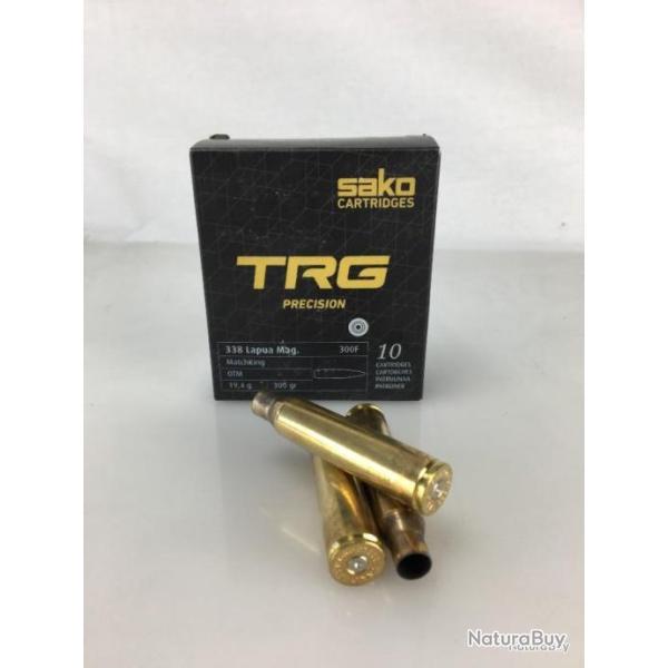 Lot de 10 �tuis SAKO - TRG Precision - Cal. 338 Lapua Mag -