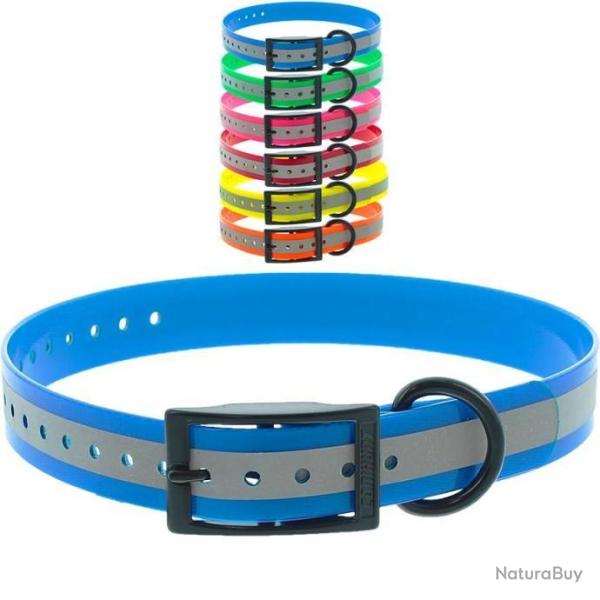 Collier Xtreme Boucle Double r�fl�chissant bleu