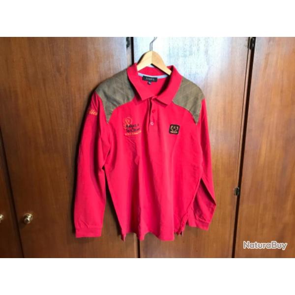 Chemise polo manches longues