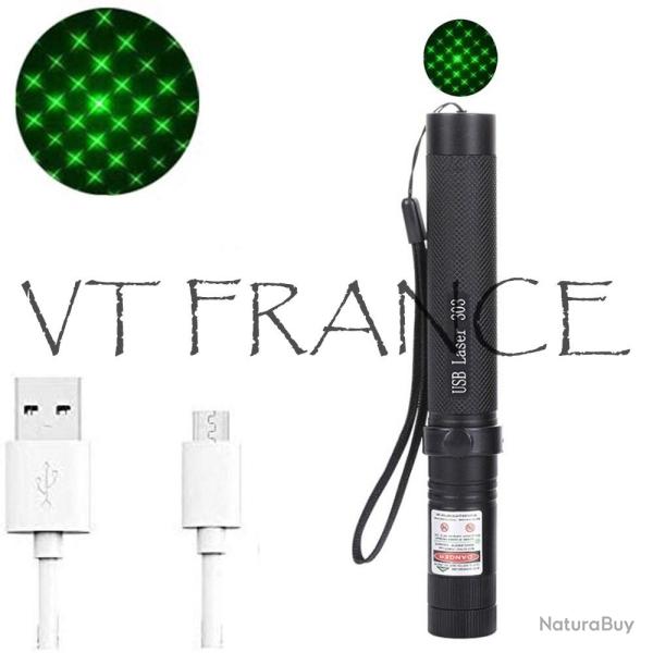 Pointeur Laser Haute Puissance Rechargeable-Vert Green